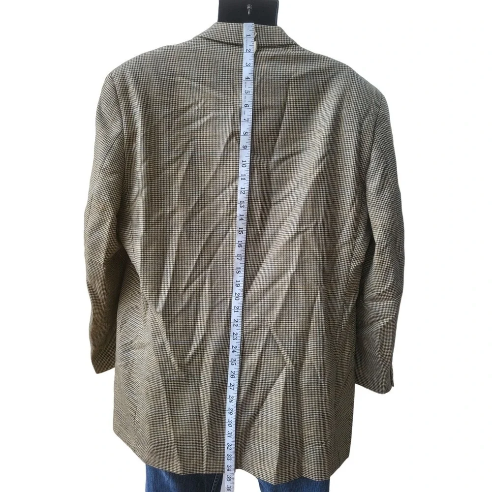 Lauren Ralph Lauren Sports Blazer Men Sz 46 L Wool 2 Button Herringbone Classic